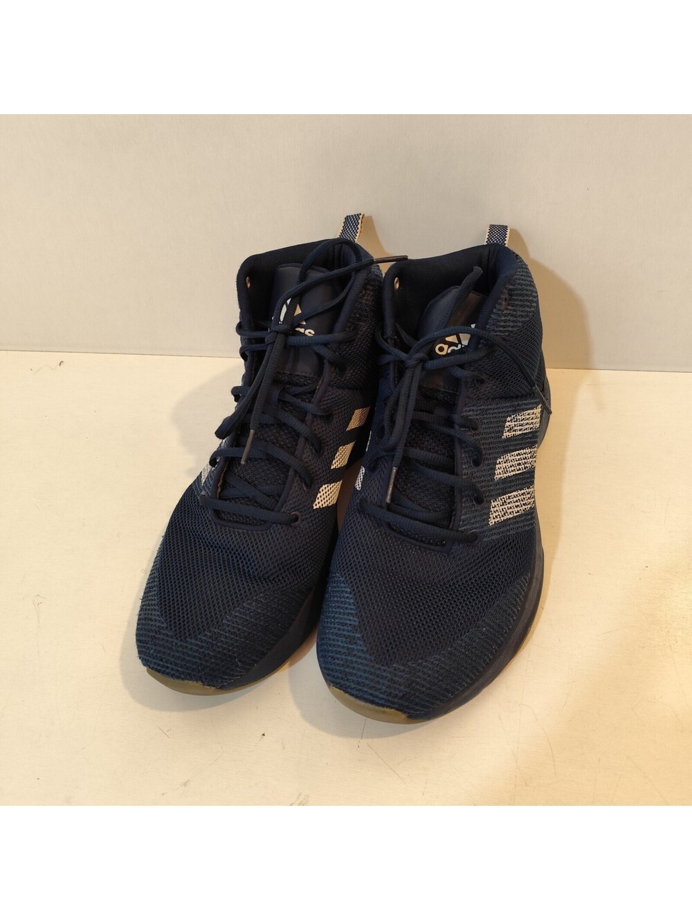 Men’s Adidas Cloudfoam Hightop Lace Up Blue and White Sneakers Size 11